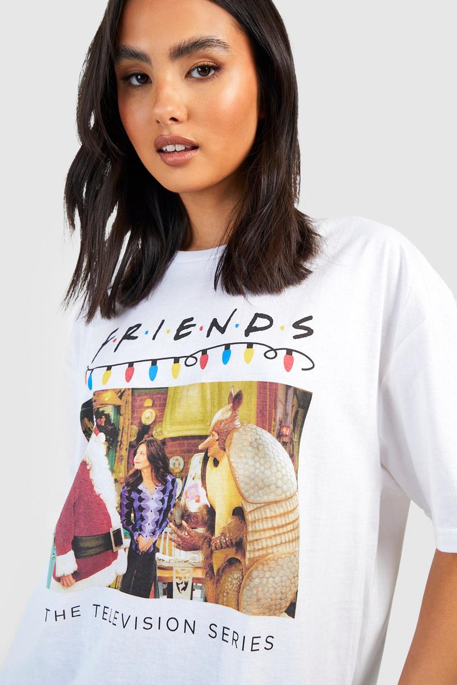 White bianco Friends License  Christmas T-shirt image number 1