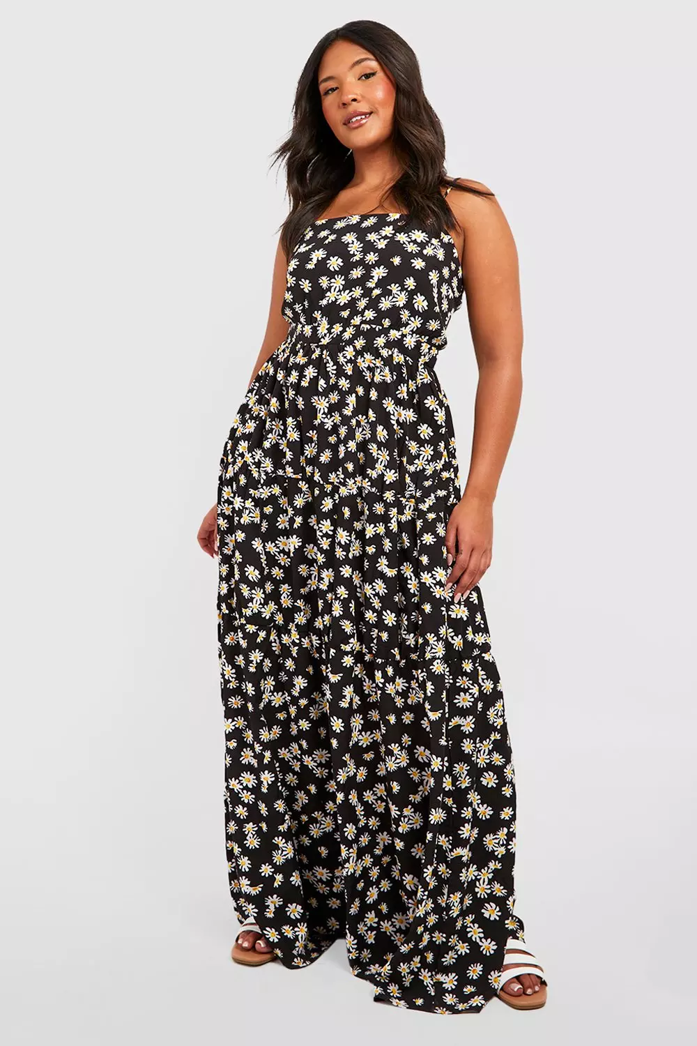 Daisy print clearance maxi dress