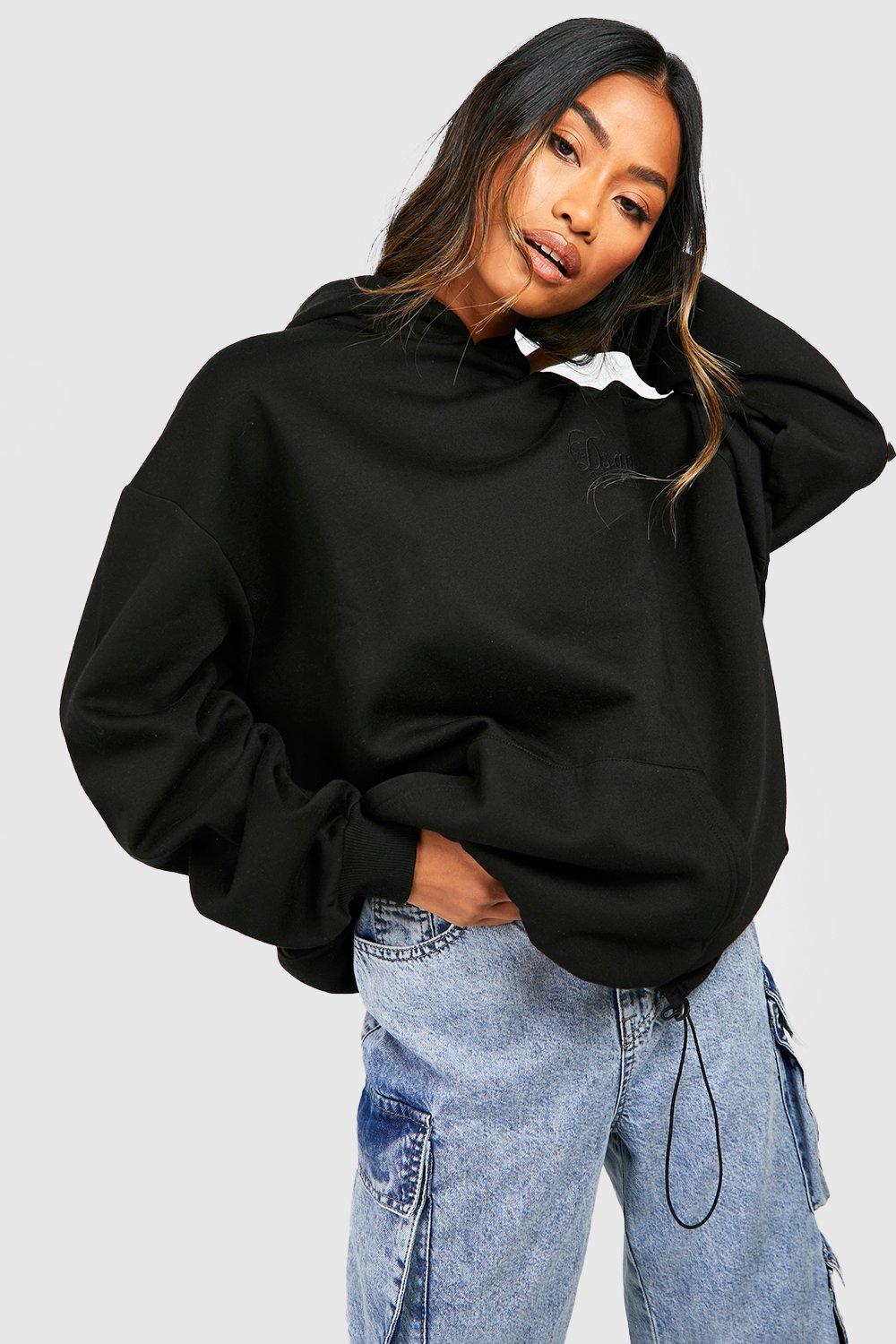 Drawstring hem hoodie new arrivals