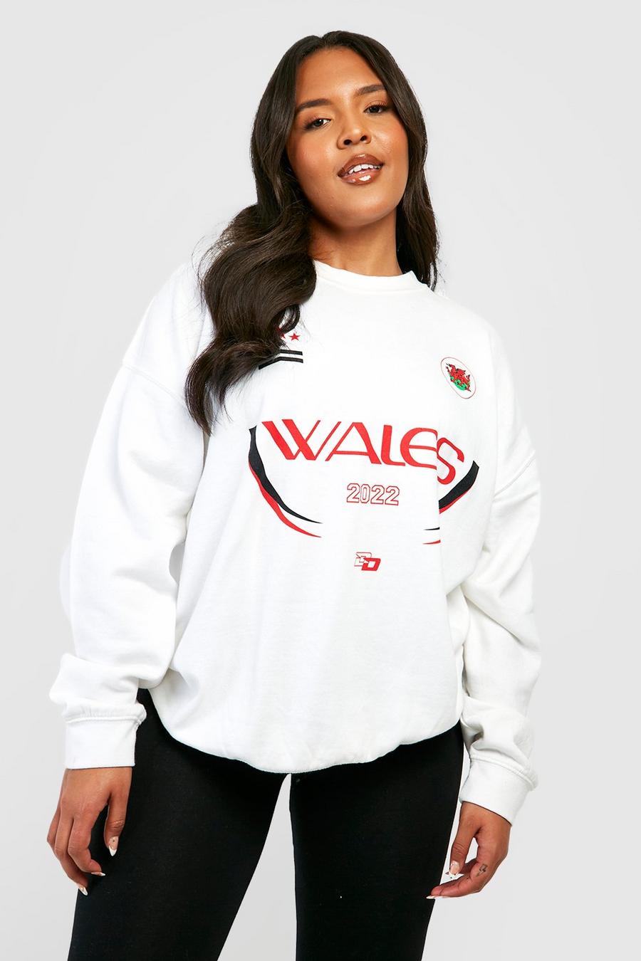 White Plus Wales Oversized Sweater image number 1