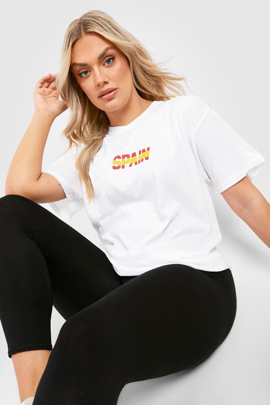 White Plus Spain Oversized T-Shirt image number 1