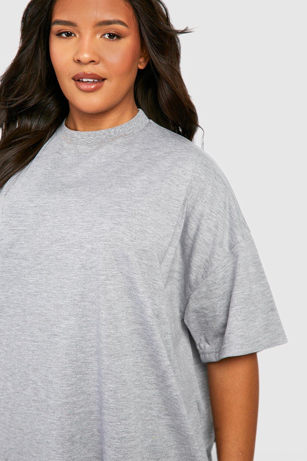 Grande taille - Robe t-shirt oversize en coton