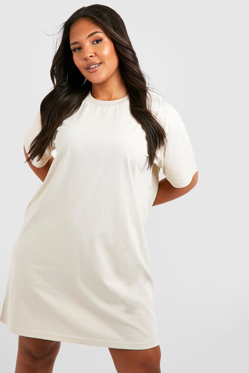 Plus size summer store t shirt dresses