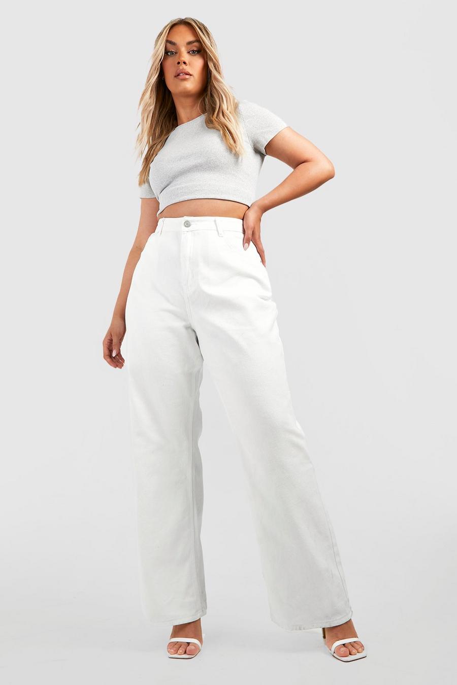 Grande taille - Jean large, White
