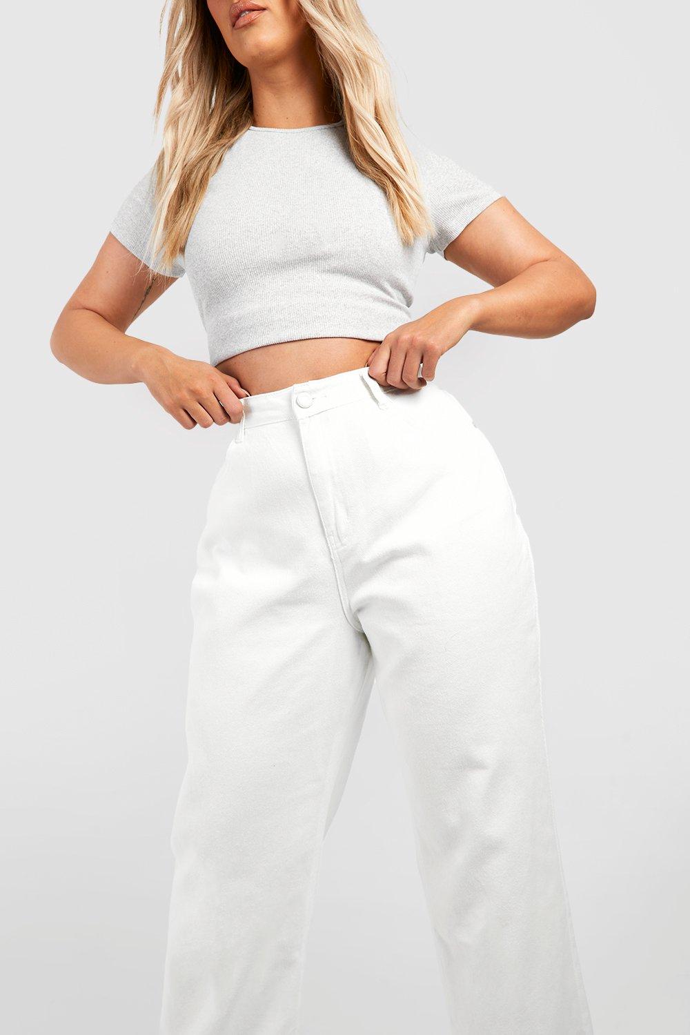 Boohoo clearance white jeans