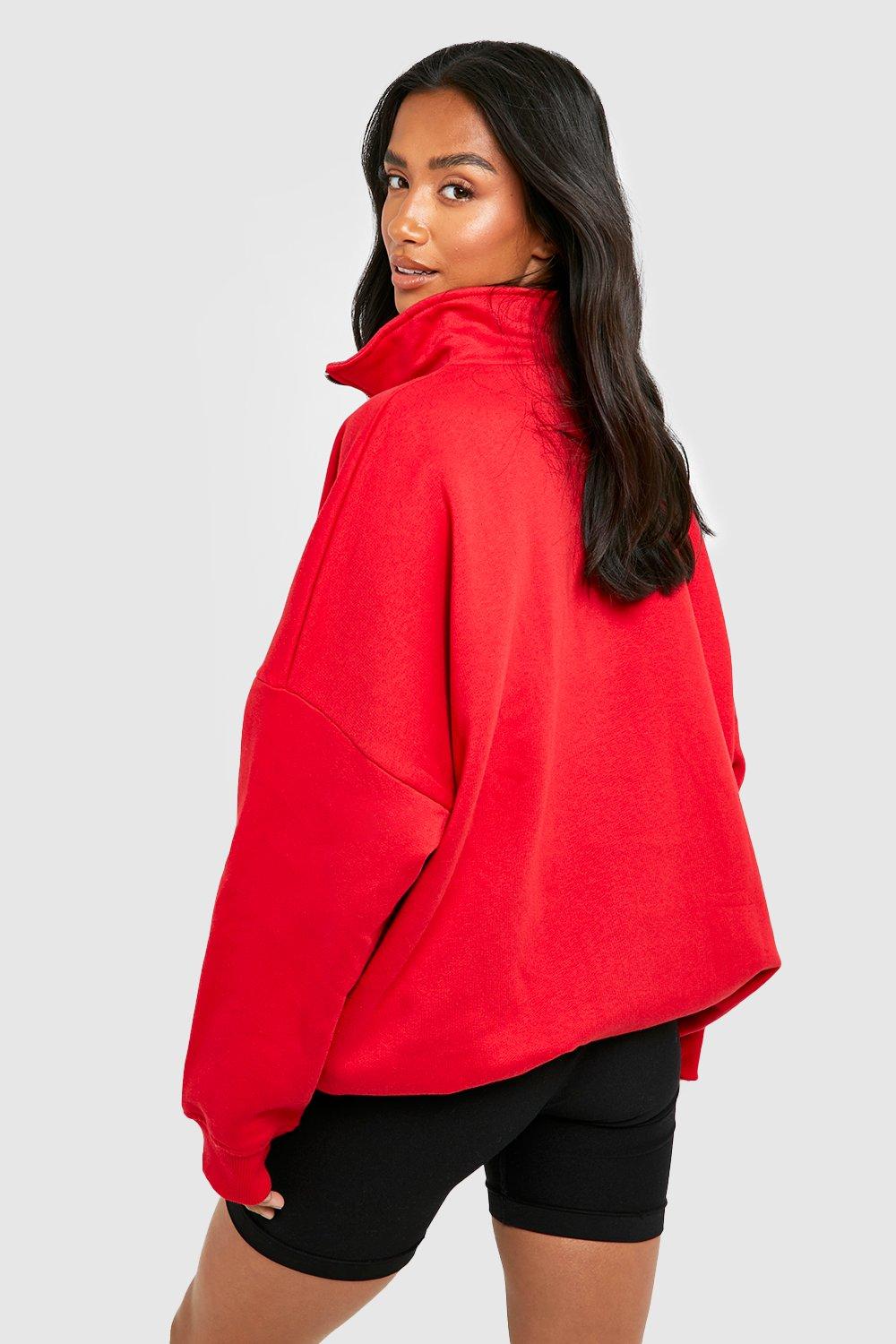 Boohoo best sale red sweatshirt