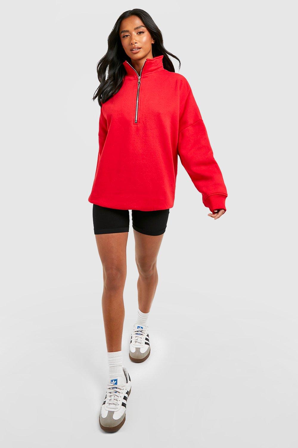 Boohoo discount red sweatshirt