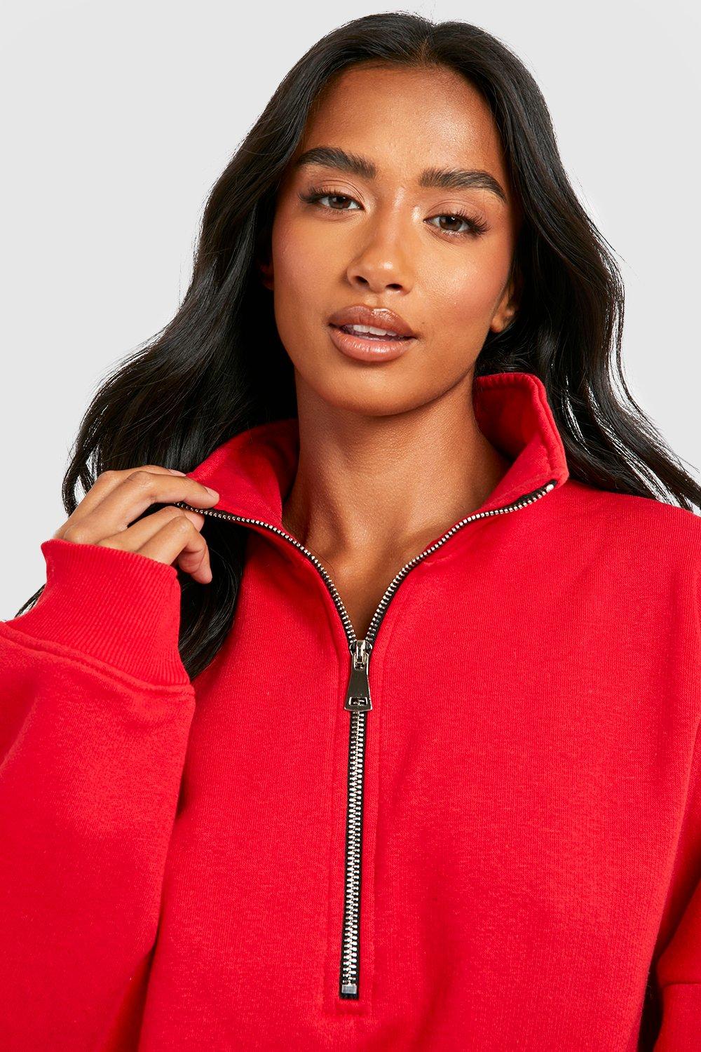 Boohoo best sale red sweatshirt