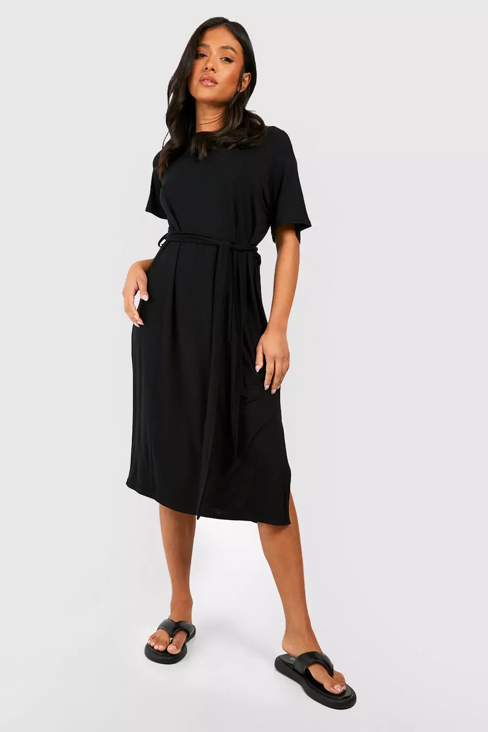 Petite midi t shirt hot sale dress