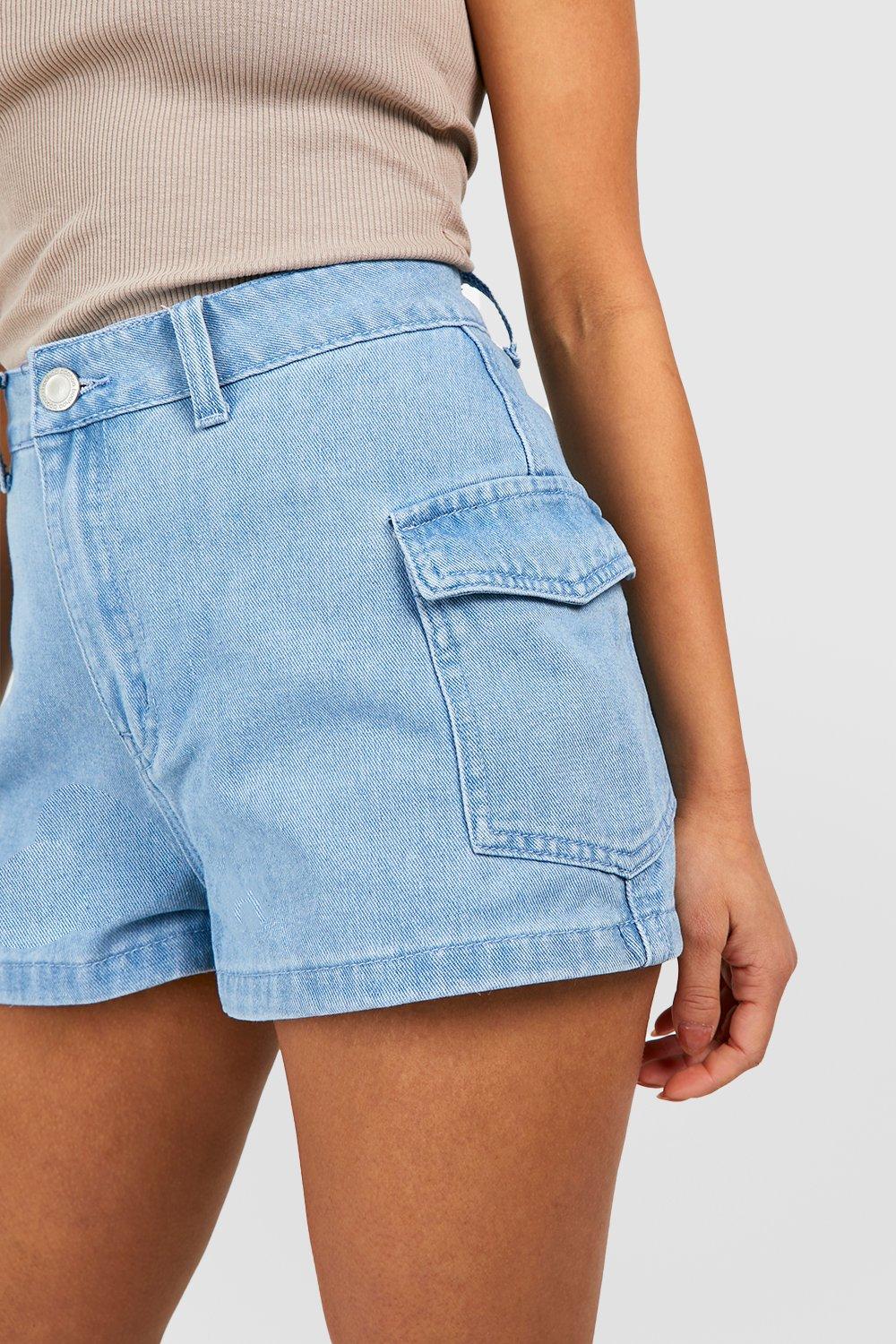 Women's Petite Cargo Pocket Detail Shorts | Boohoo UK