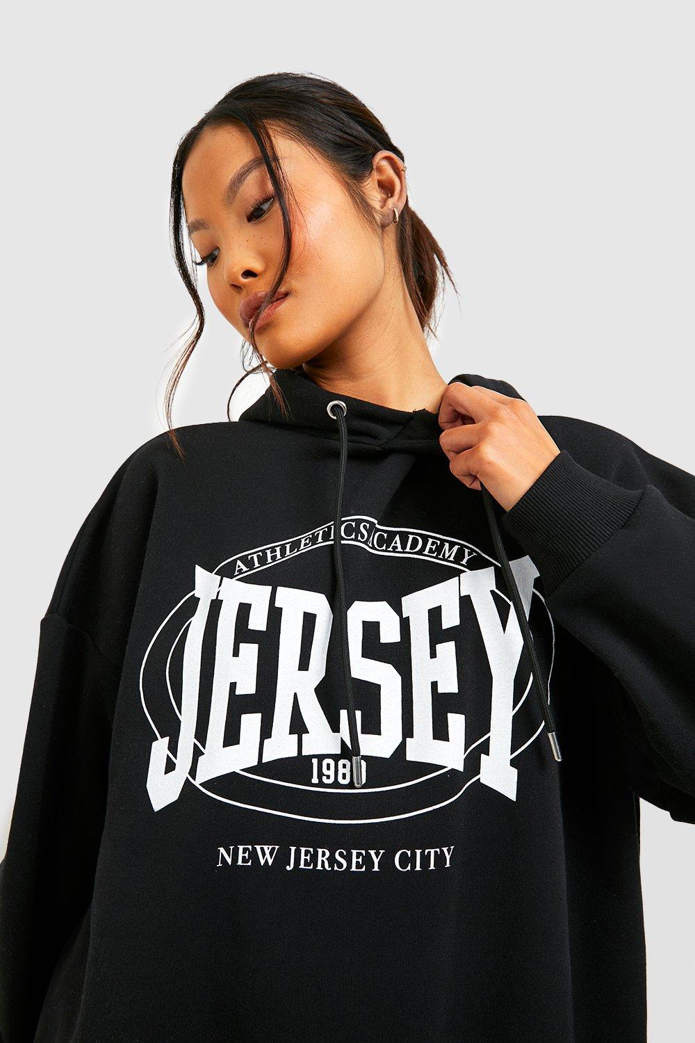 Petite Jersey Knit Slogan Oversized Hoodie And Leggings Tracksuit