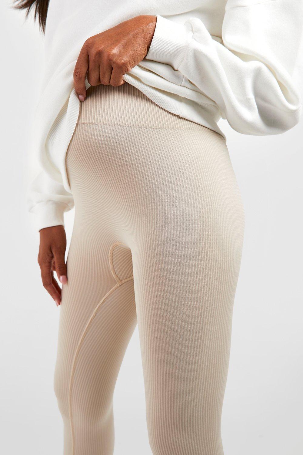 Maternity Ribbed Seamless Leggings