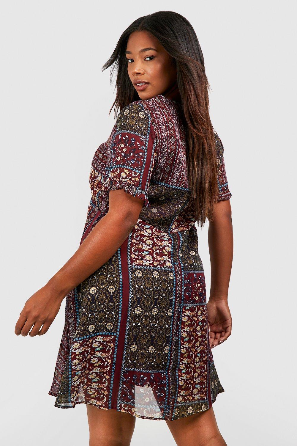 Boho on sale smock dress