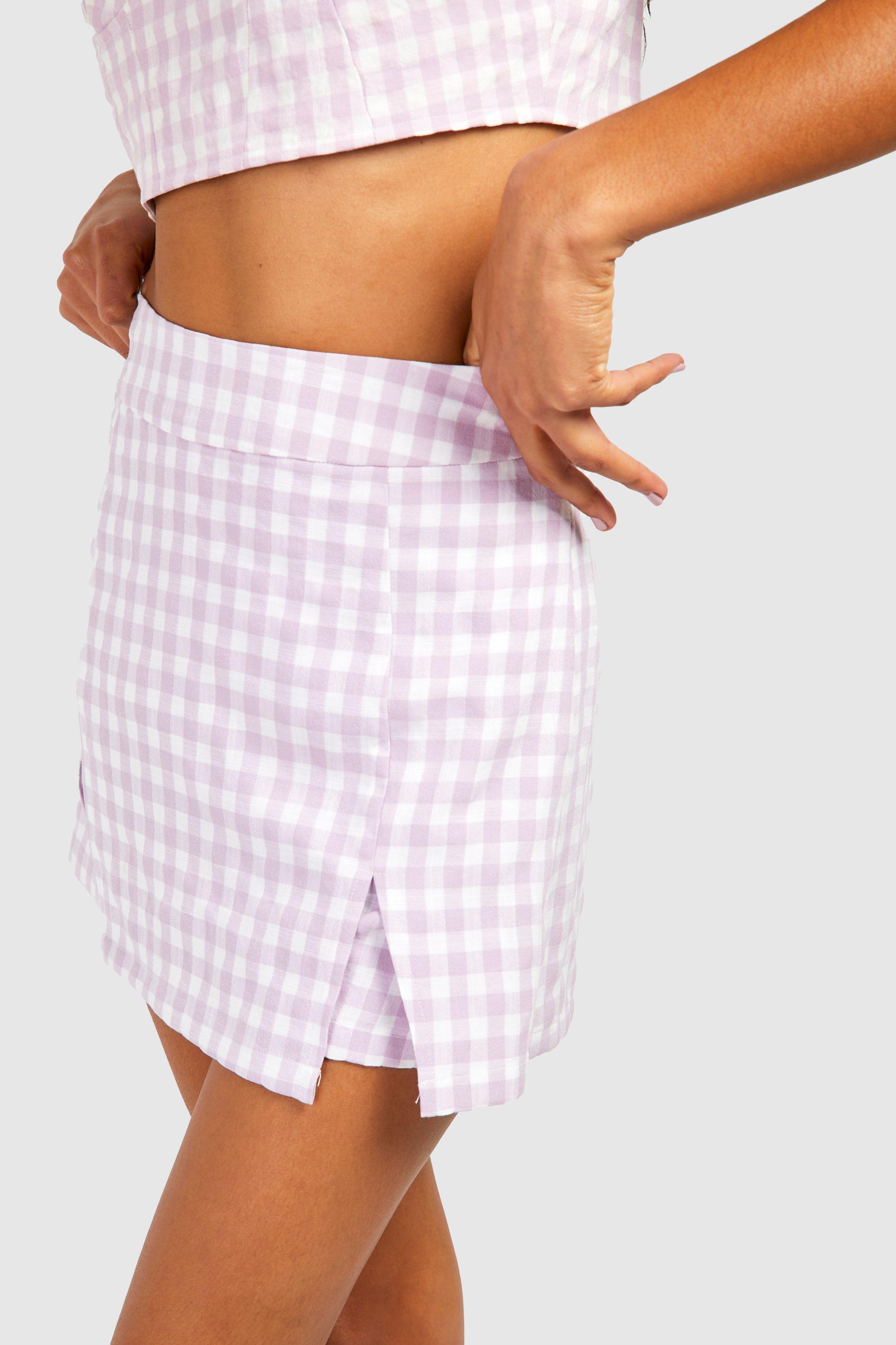 Gingham bermuda hot sale skort