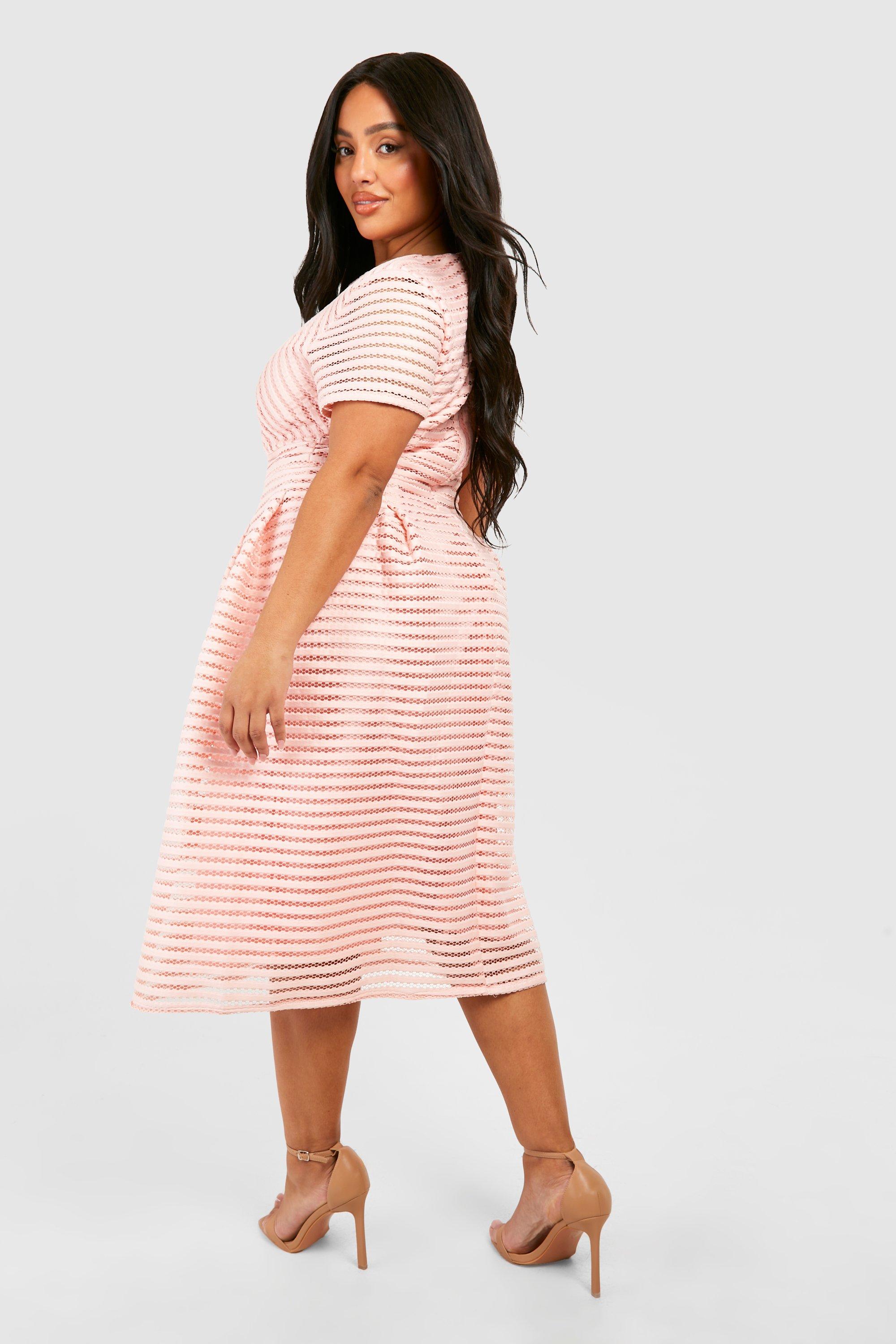 Boohoo boutique full skirted prom 2024 midi dress