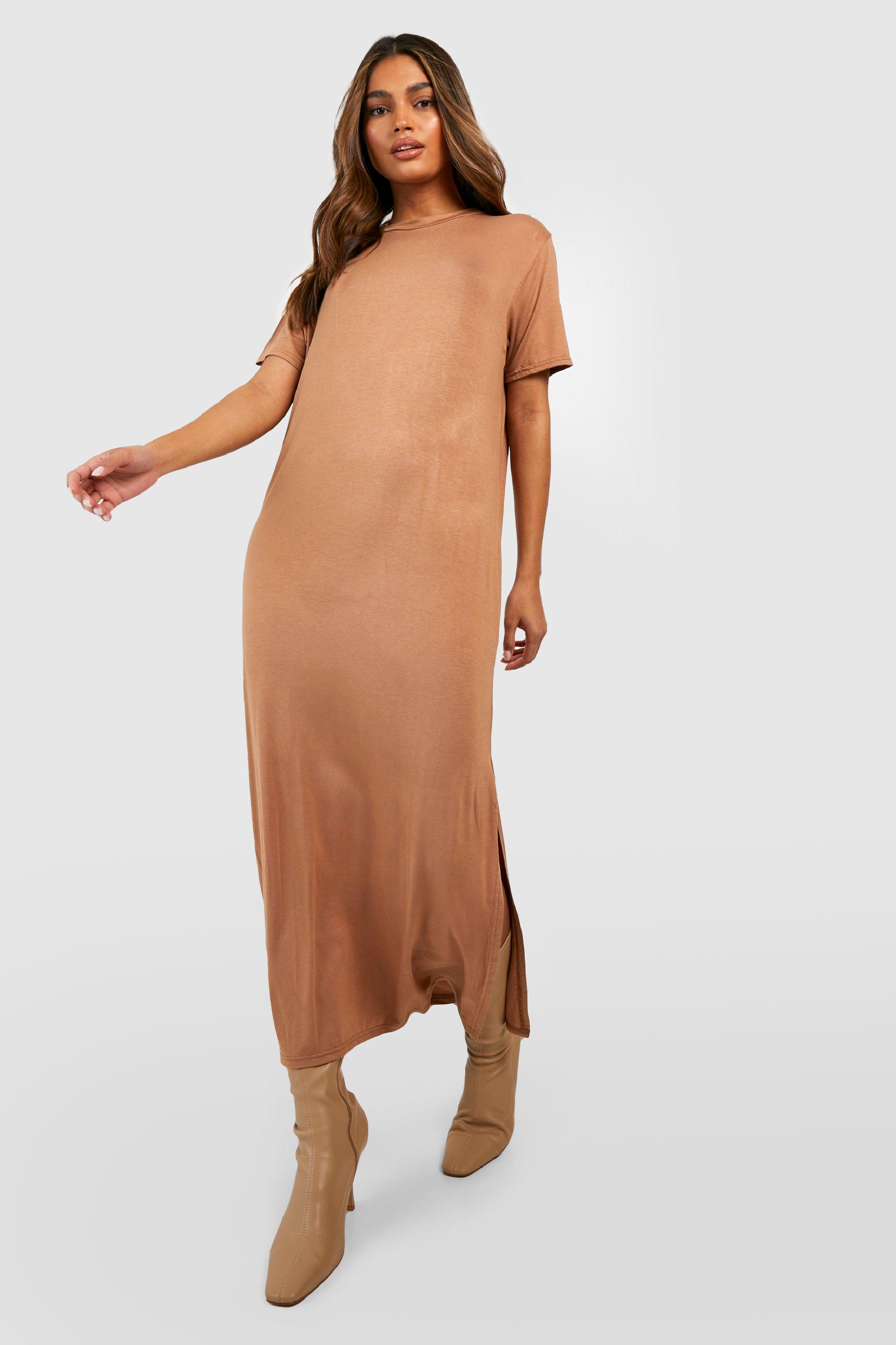 Camel t hot sale shirt dress