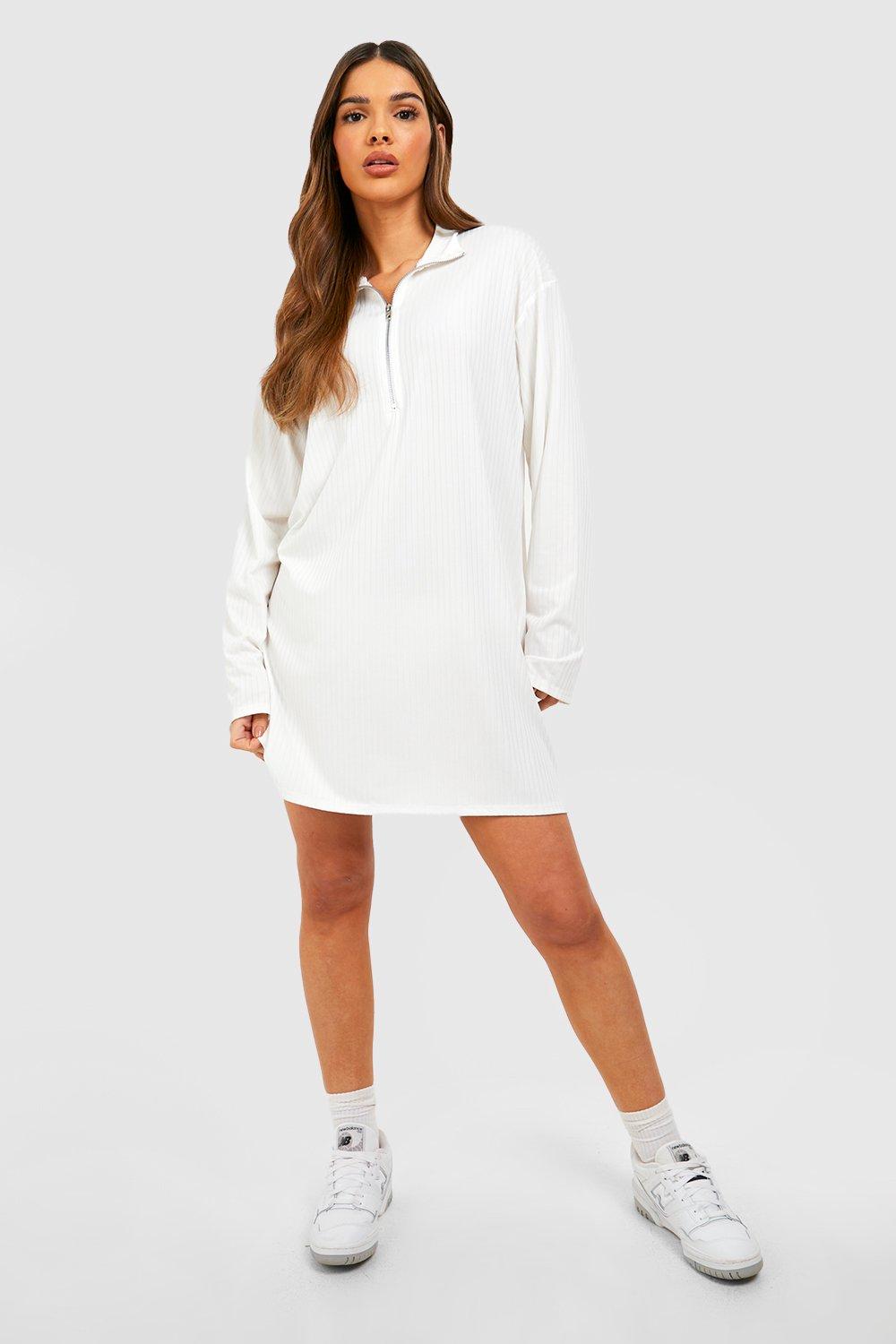 Boohoo zip outlet dress