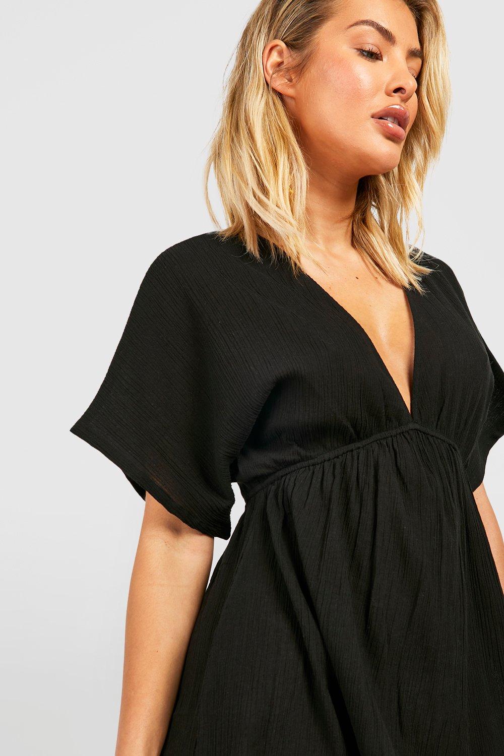 Black cotton hot sale beach dress