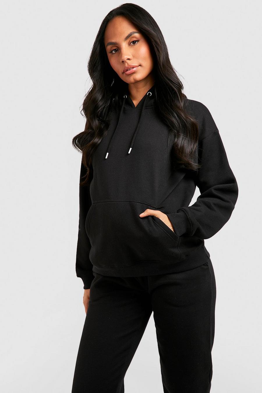 Black Maternity Basic collection Hoodie image number 1