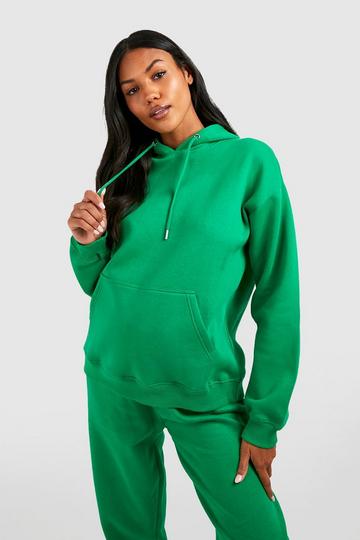 Zwangerschap Basic Hoodie green