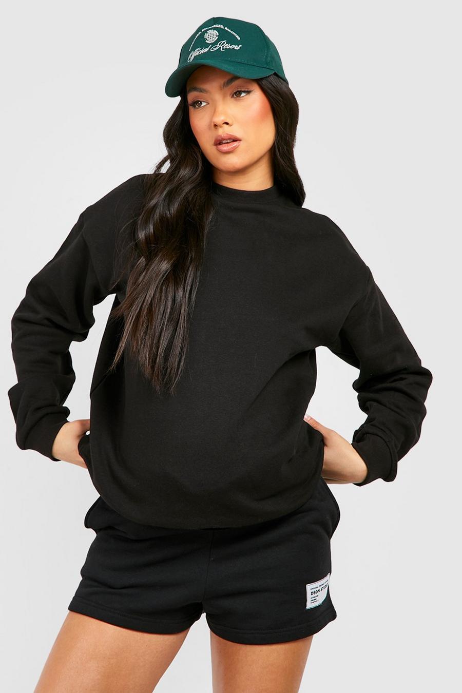 Black svart Maternity Basic Sweatshirt