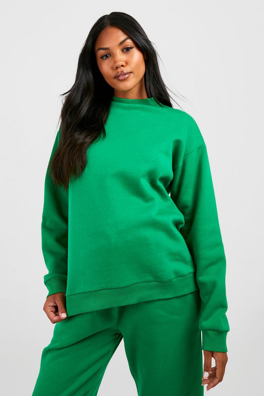 Green Maternity Basic Sweatshirt image number 1