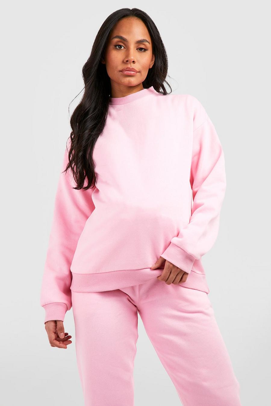 Umstandsmode Basic-Sweatshirt, Pale pink rosa image number 1