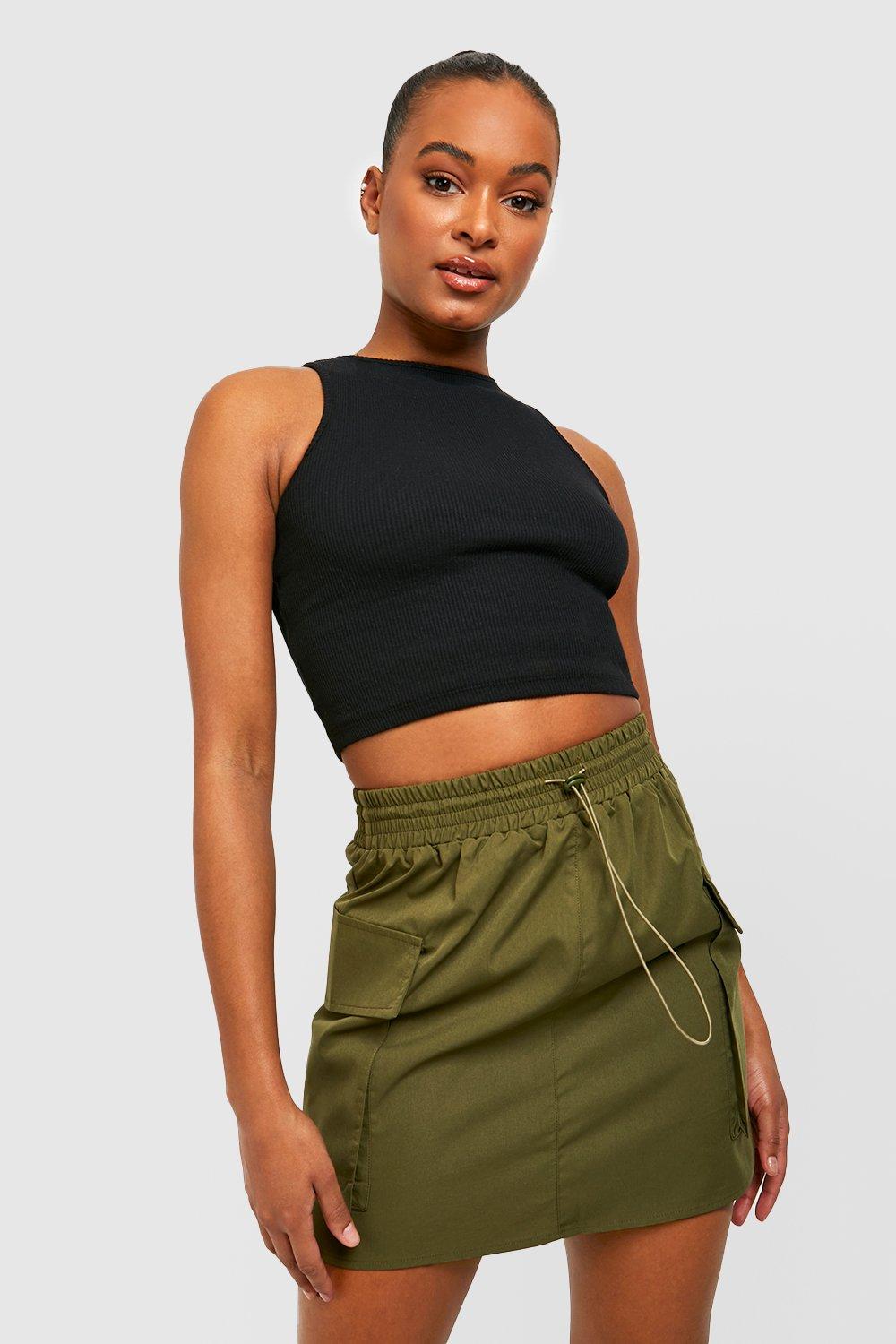 【WOOHWA】PARACHUTE SKIRT PANTS Grey Parachute Skirt Maxi | Ally Fashion