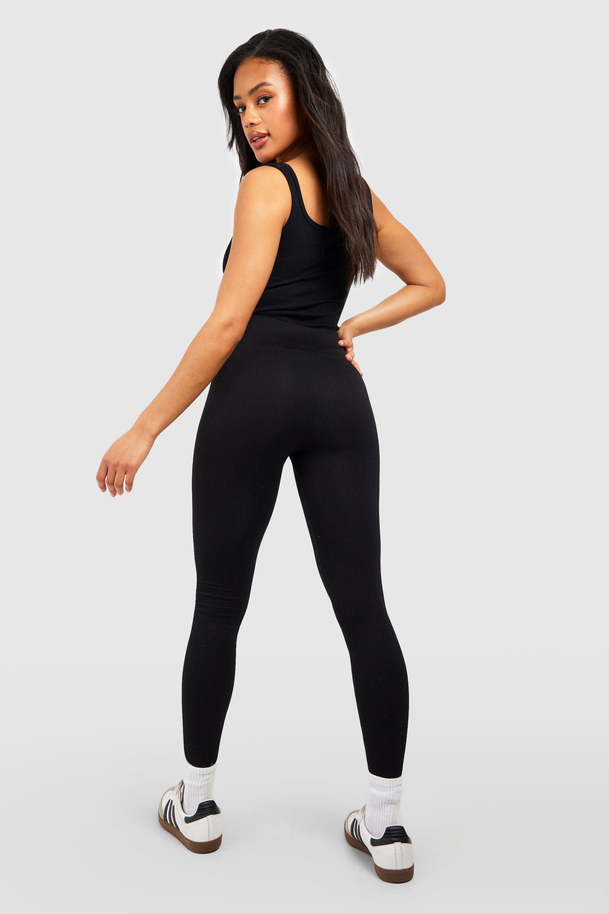 Dsgn Studio Ribbed Woven Label Flare Yoga Pants