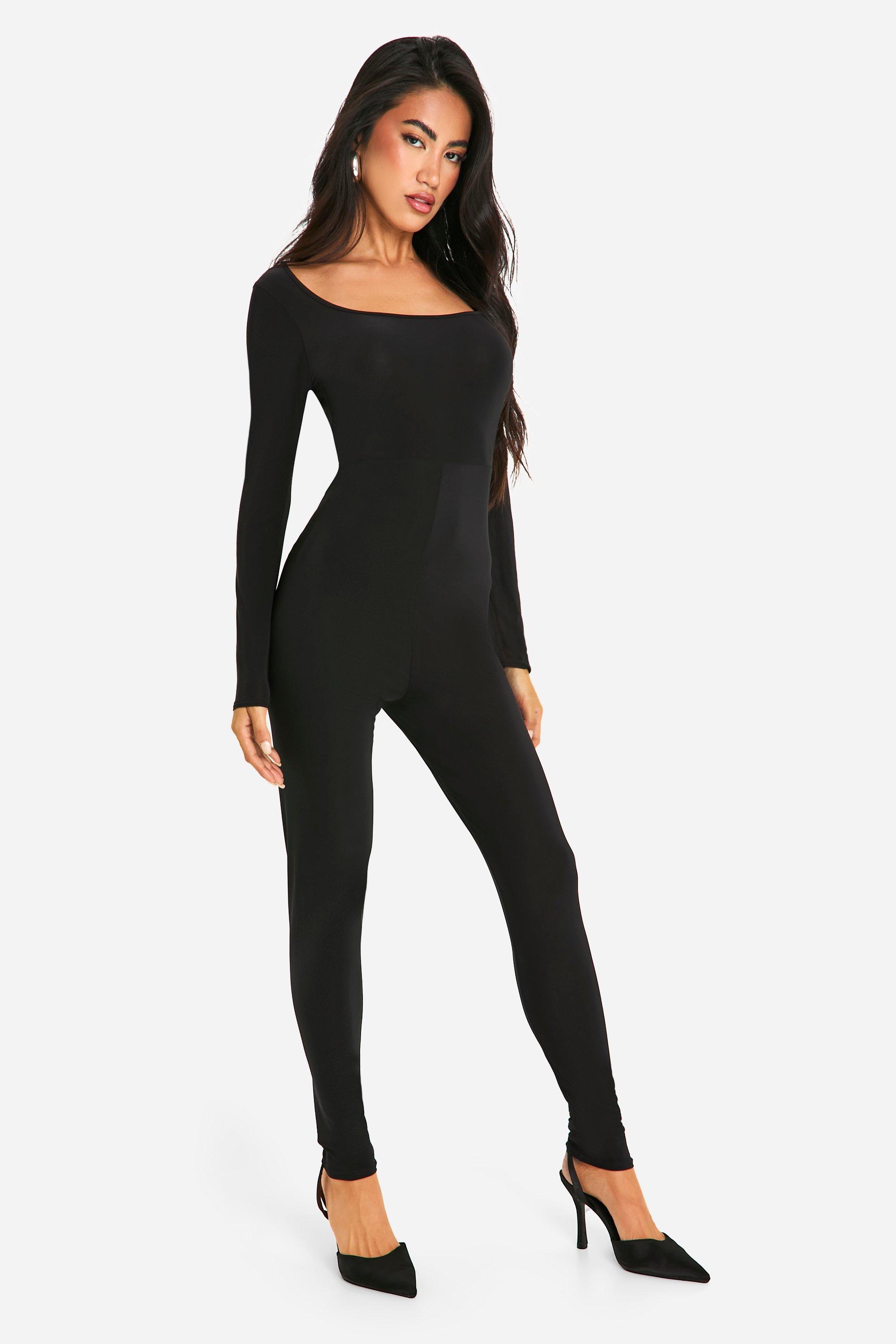 Premium Heavy Weight Slinky Long Sleeve Unitard Jumpsuit