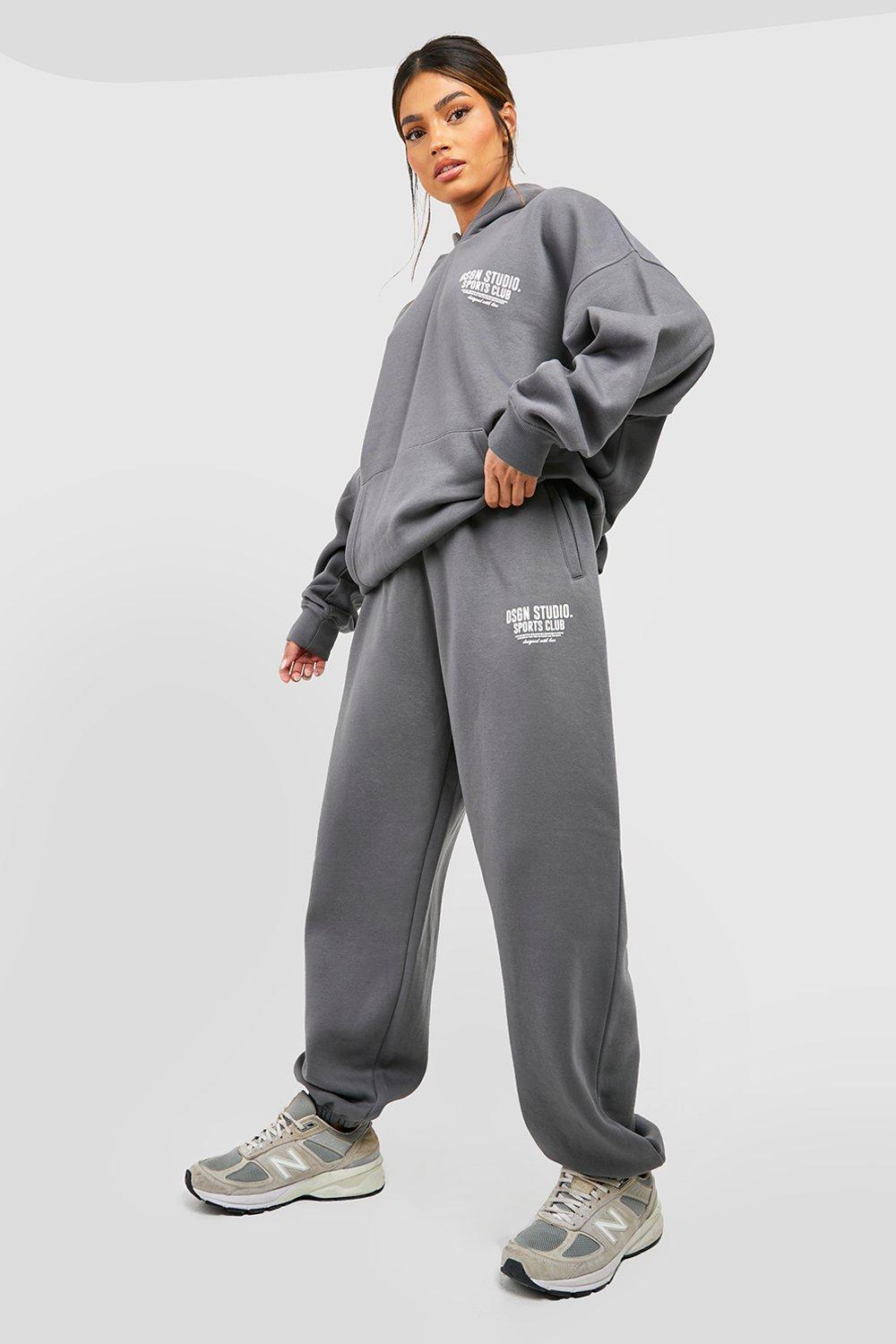 Sports Club Slogan Oversized Jogger