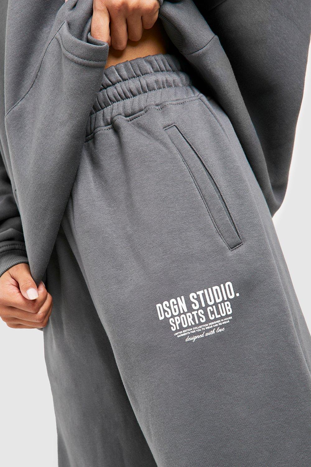 Sports Club Slogan Oversized Jogger