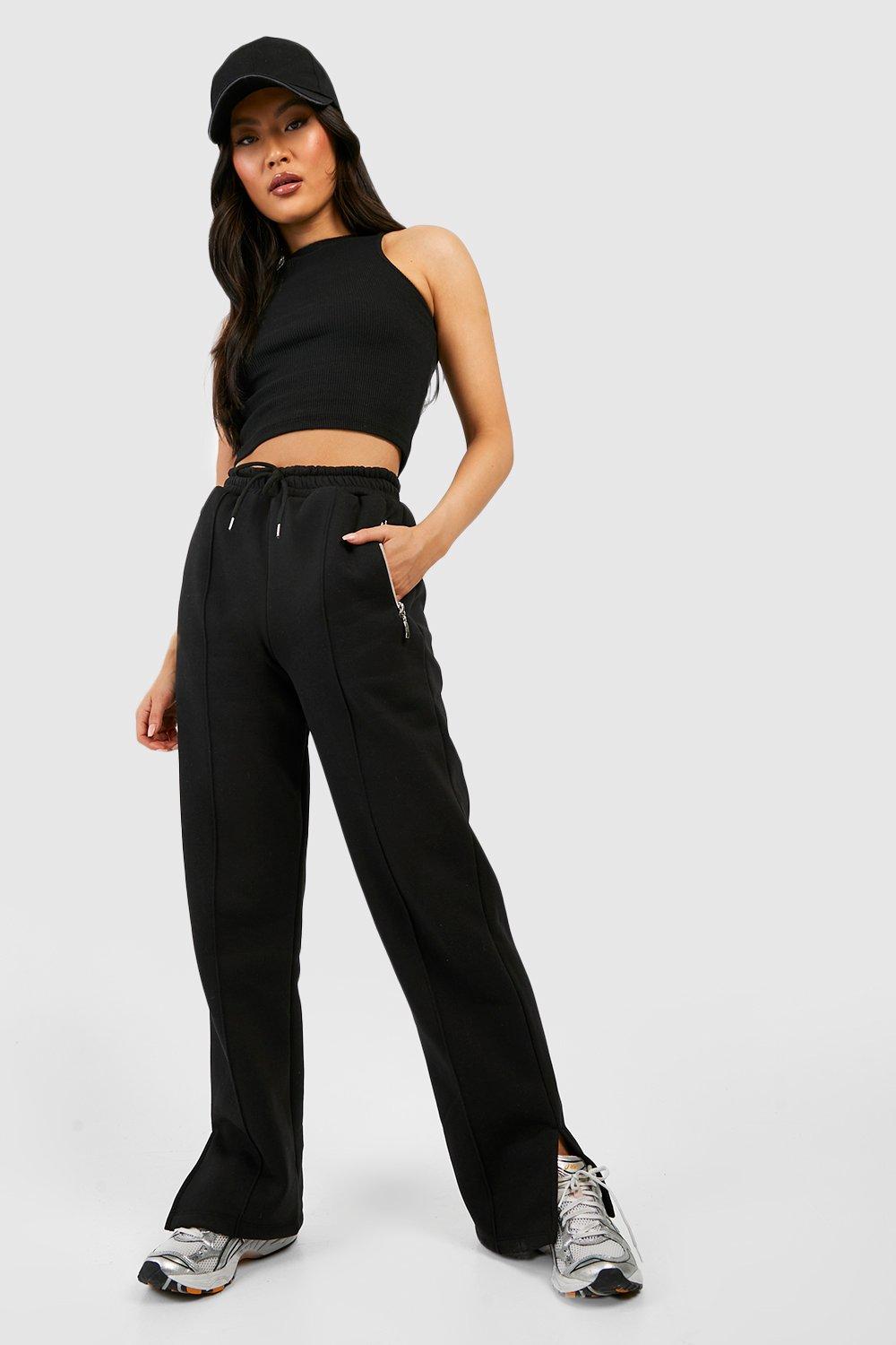 Zip leg track pants hot sale