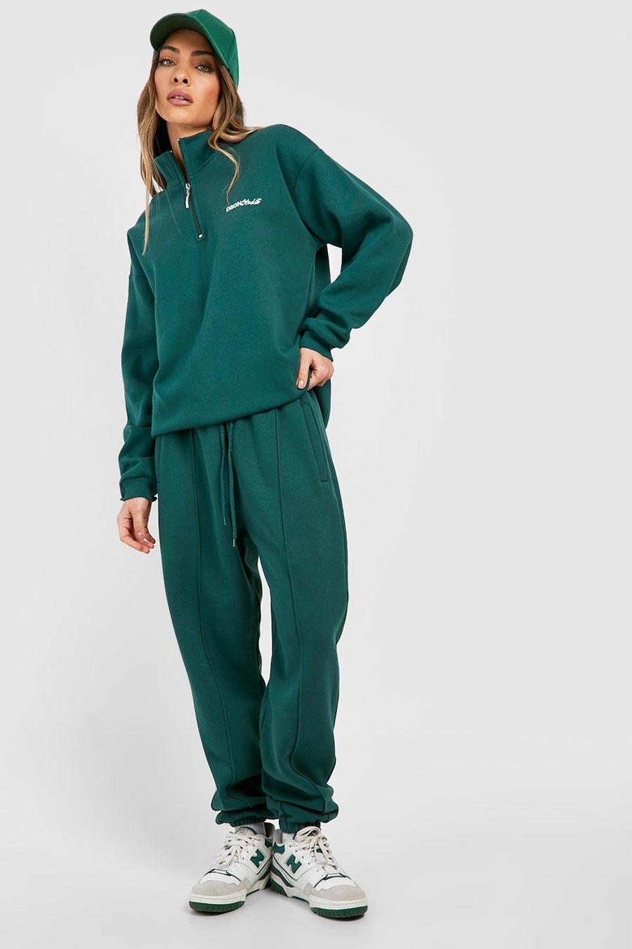 Forest Pintuck Half Zip Sweater Tracksuit  image number 1