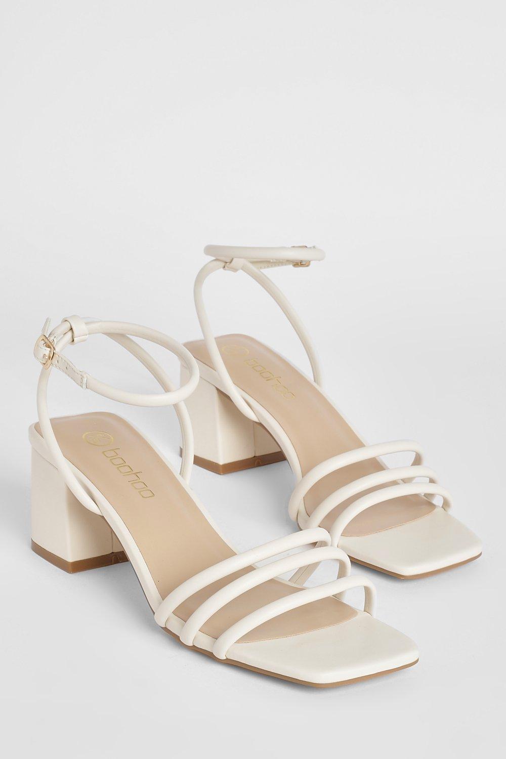 Square block heel store sandals