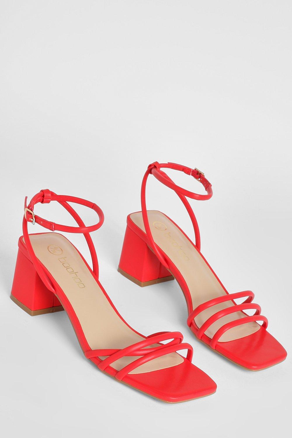 Boohoo red clearance heels