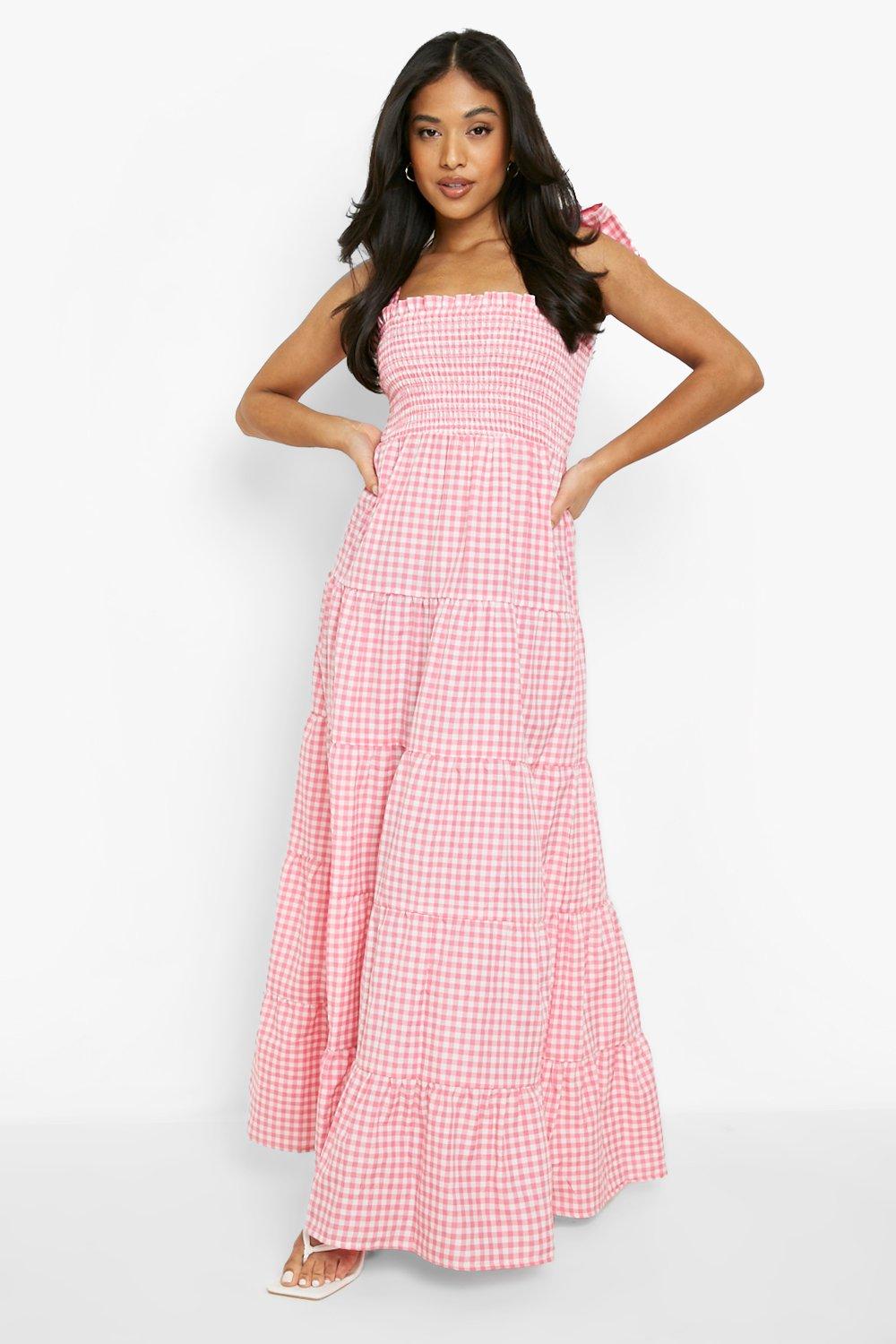 Maxi dress hotsell with pom poms