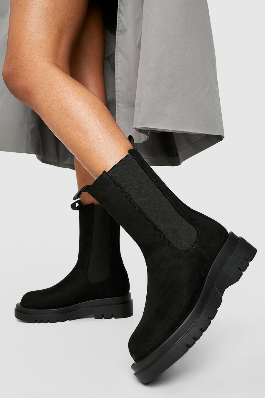 Black Double Tab Chelsea Boots image number 1