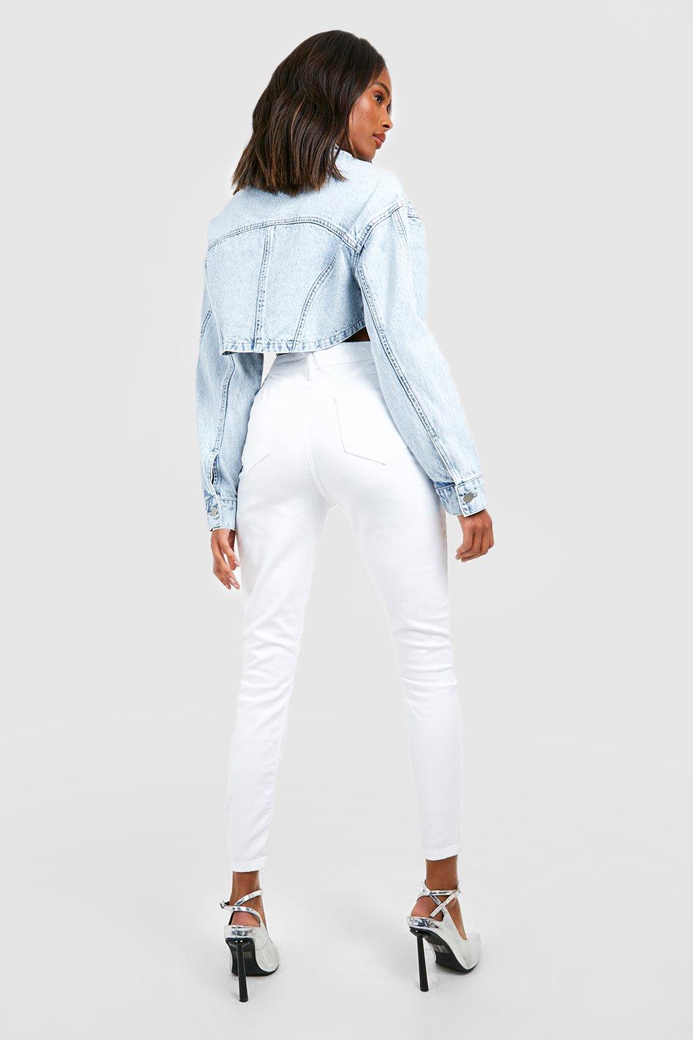 Mid Rise Butt Shaping Skinny Jeans
