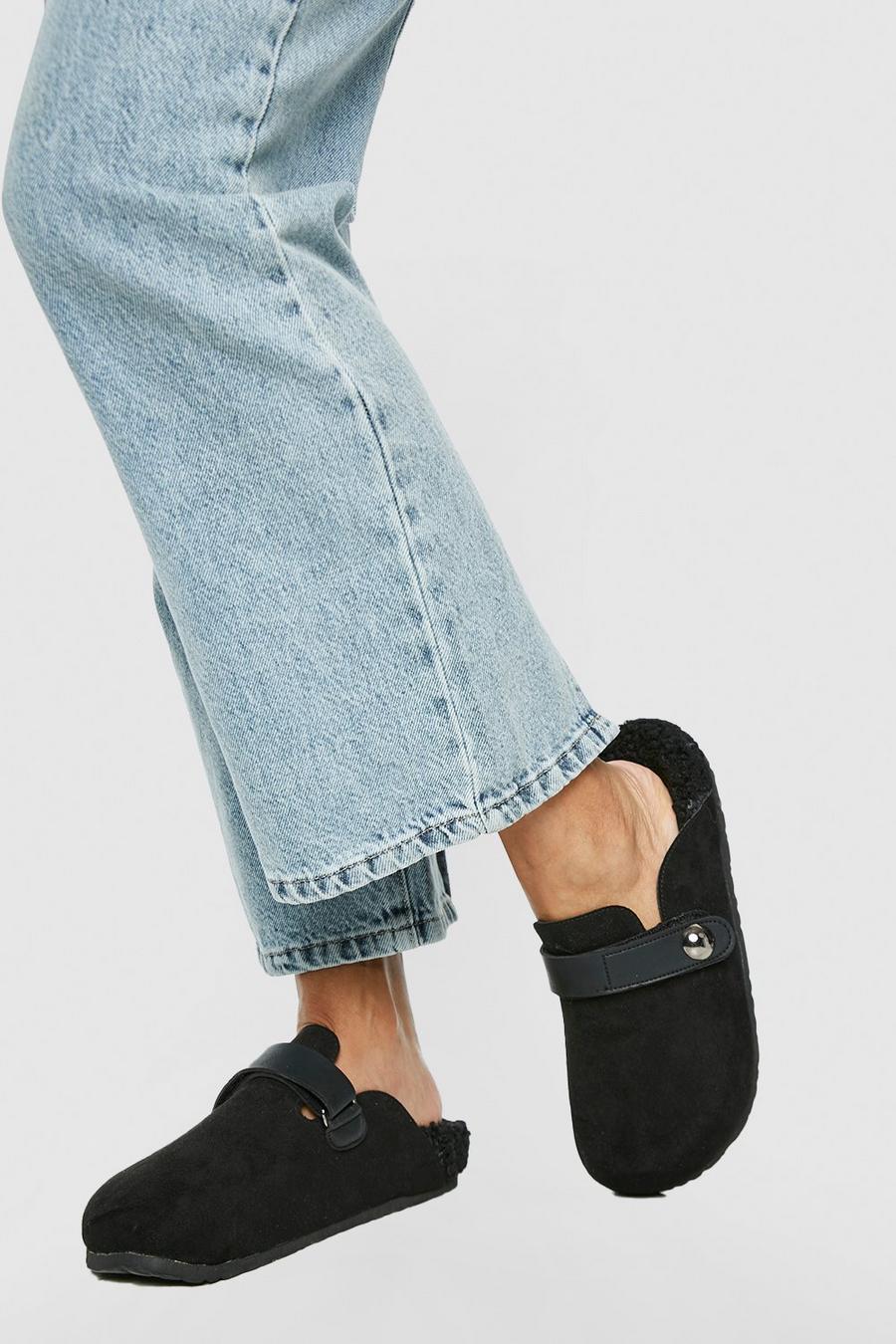 Black Get in on the sandal heel trend with these shoes