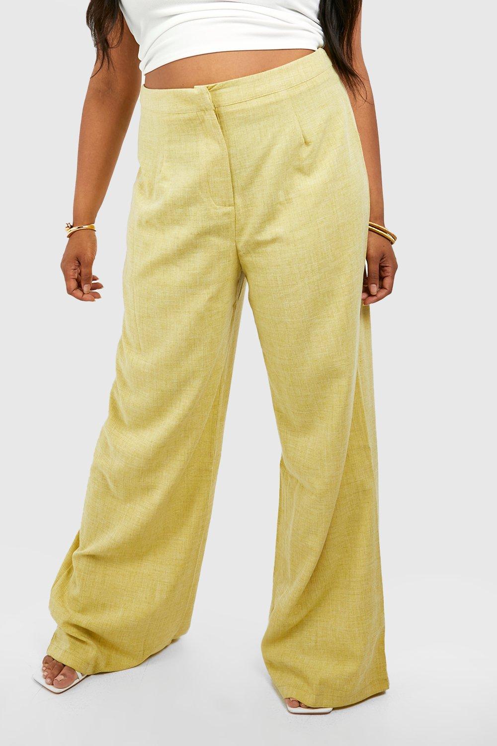 Boohoo clearance linen trousers