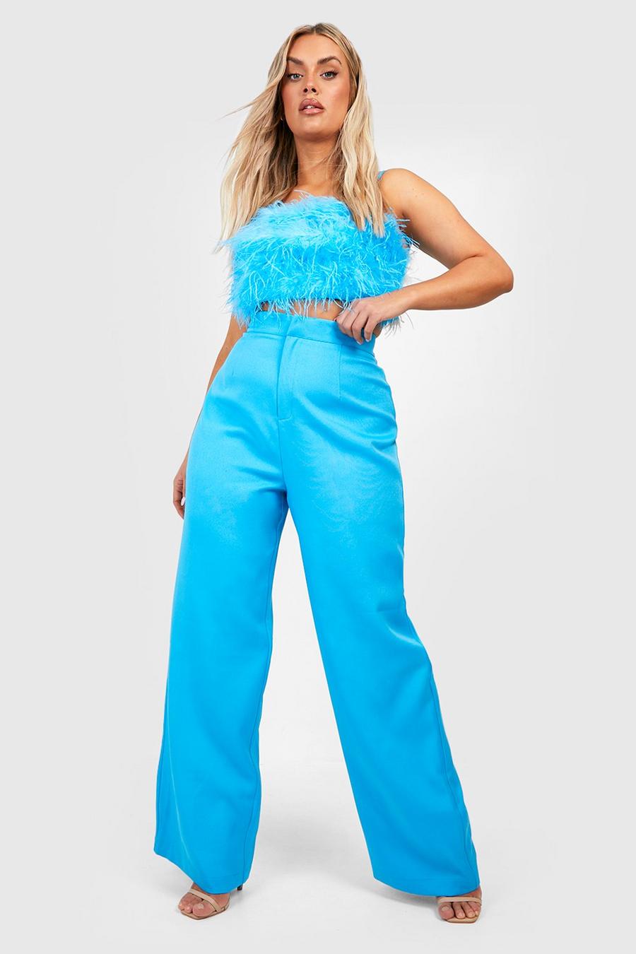 Blue Plus Tailored Trousers image number 1