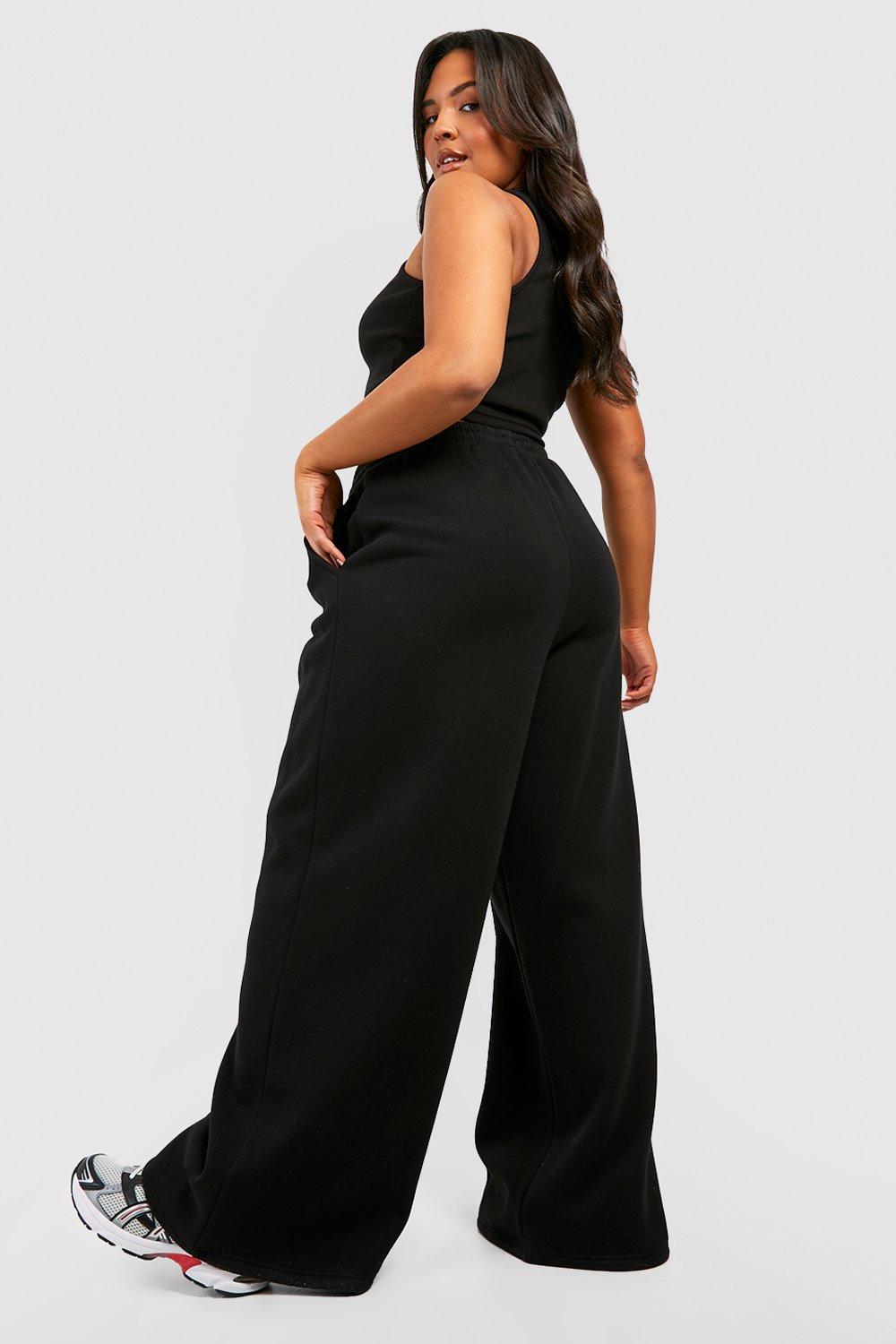 Plus size wide leg hot sale joggers