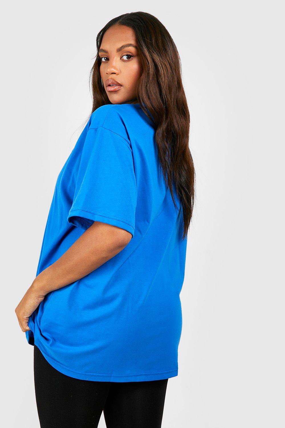 Royal blue oversized t 2024 shirt