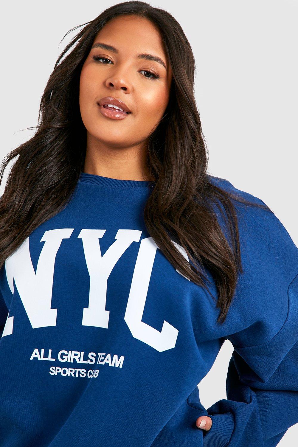 Oversized Sweatshirt - Dark blue - Ladies