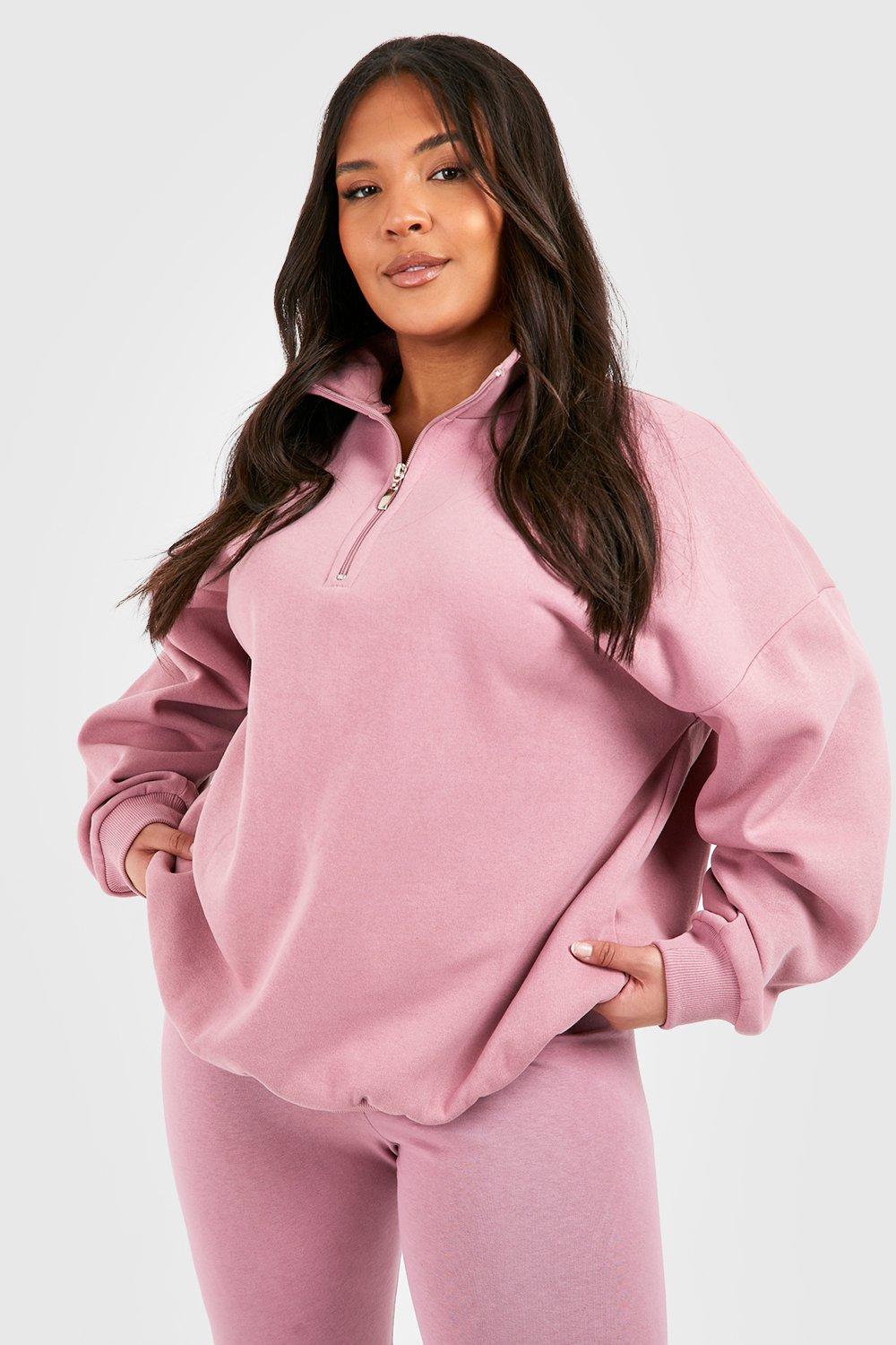 Plus size shop half zip fleece