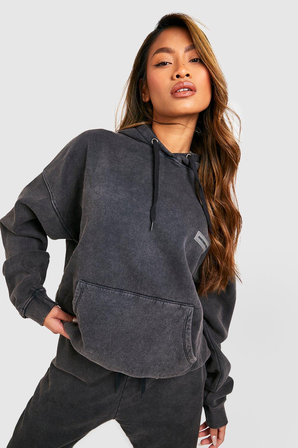 Sweat a capuche oversize delave boohoo FR