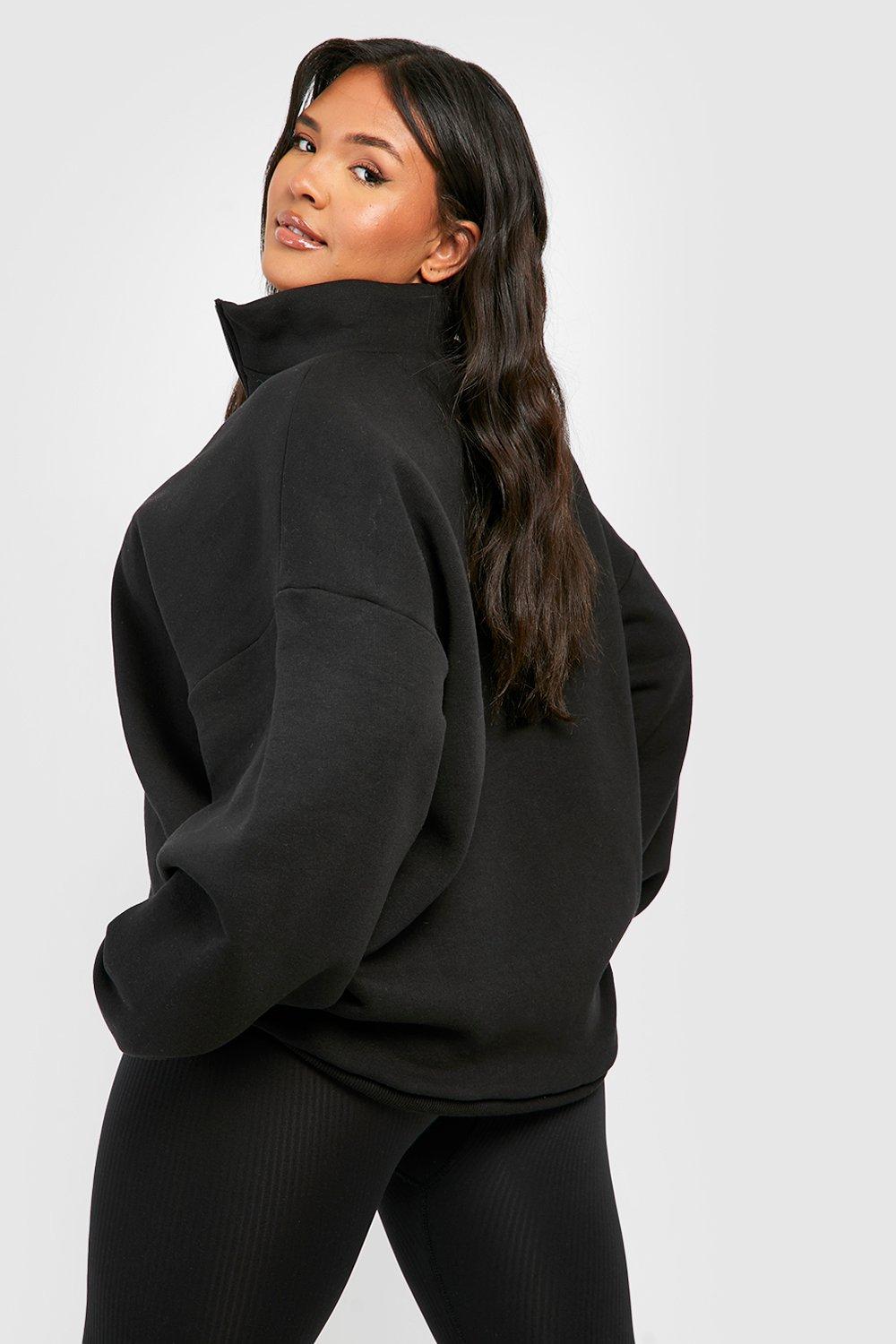 Black sweatshirt online boohoo