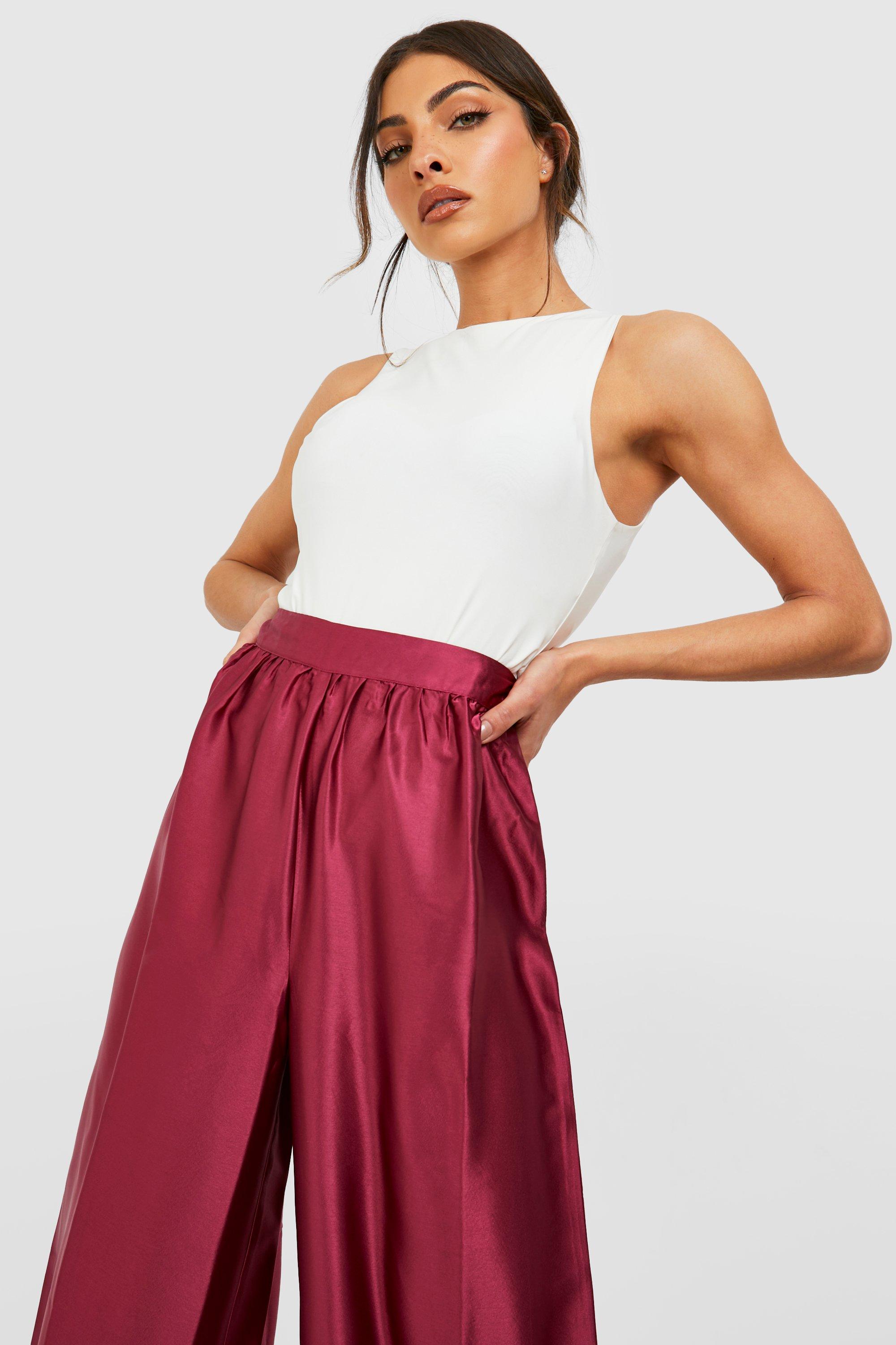 Satin Wide Leg Pants