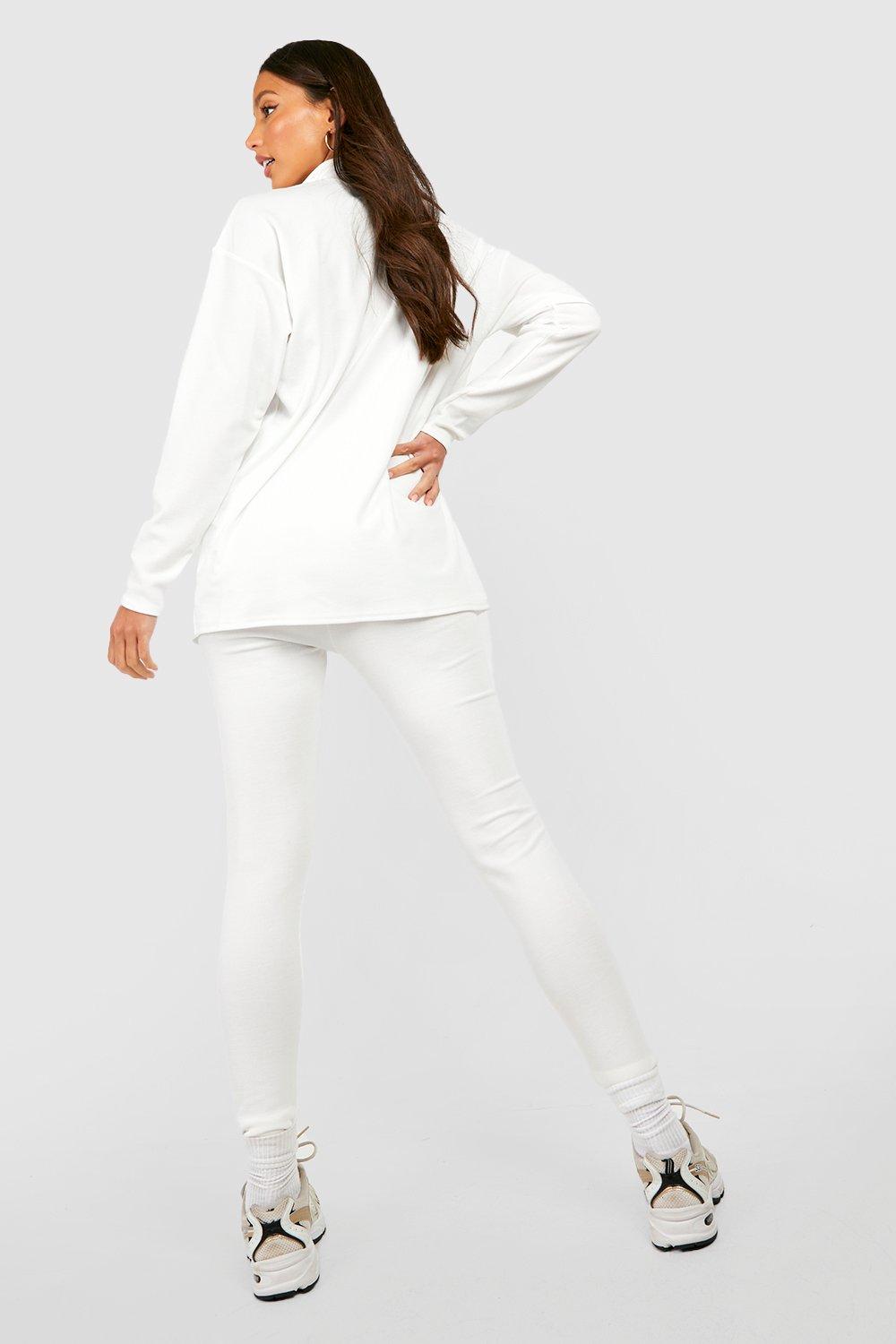 Tall Half Zip Oversized Sweatshirt And Legging Set